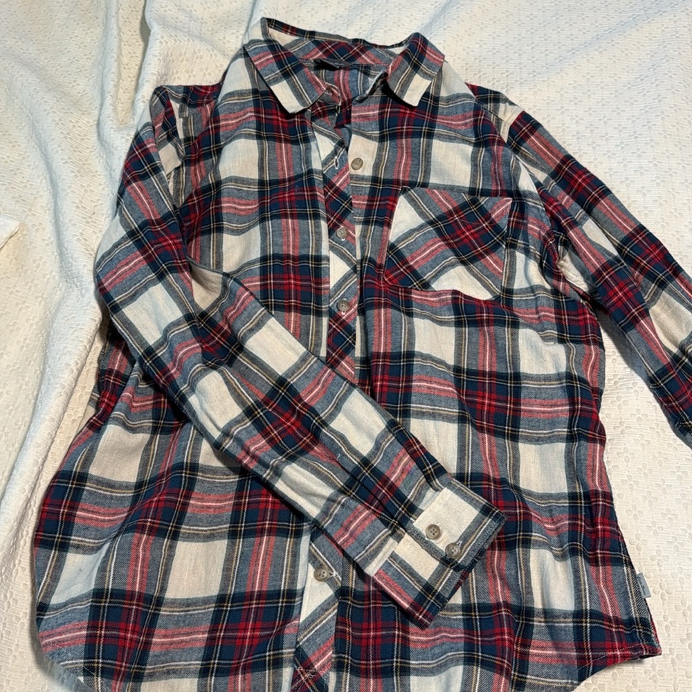 Eddie Bauer 100% cotton flannel shirt